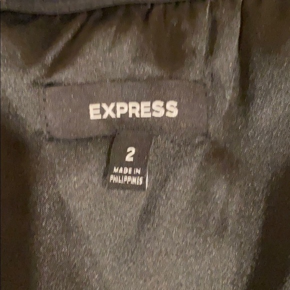 Express Black Strapless Cocktail Dress - Picture 6 of 7